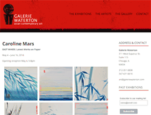 Tablet Screenshot of galeriewaterton.com